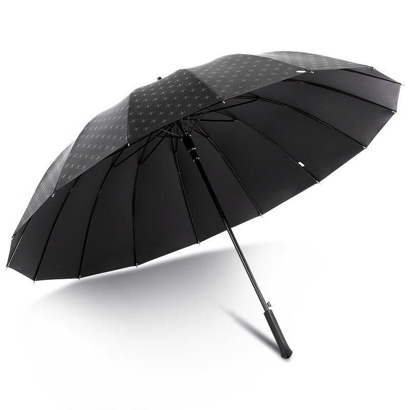 天堂【13039E马赛克】长柄伞直柄伞商务超大雨伞男-/把 黑色